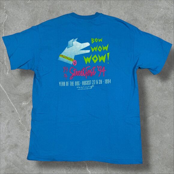 Vintage 1994 Year of the Dog Street Fest Kaiser Permanente Chinatown Oakland - L - Picture 1 of 6